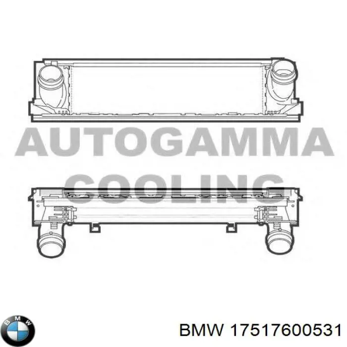 Compre 17517600531 BMW Radiador de intercooler