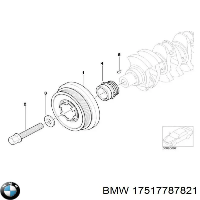 17517787821 BMW Braçadeira de cano derivado de intercooler