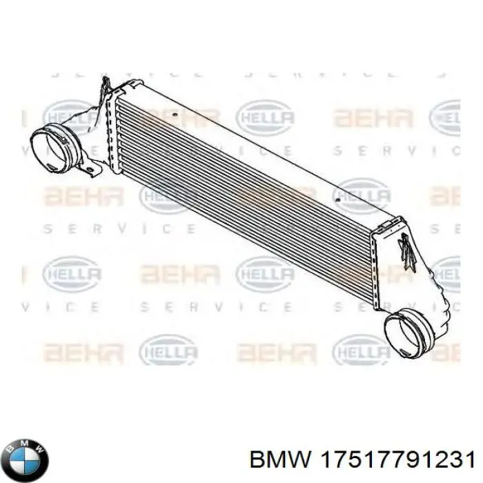 17517791231 BMW Radiador de intercooler