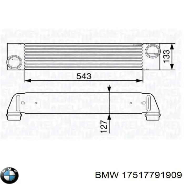 Compre 17517791909 BMW Radiador de intercooler