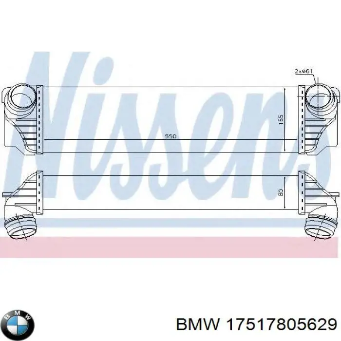 Compre 17517805629 BMW Radiador de intercooler