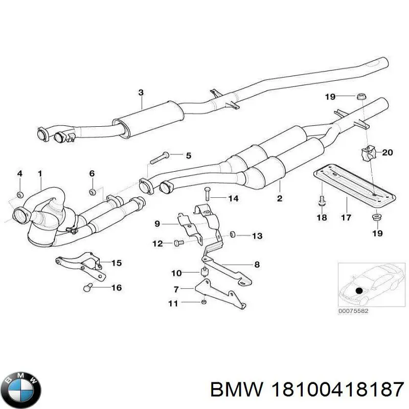  Filtro de partículas do sistema dos gases de escape BMW 5 carrinha (E39) (1997 - 2004) 