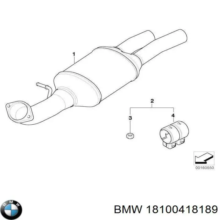 Filtro de partículas do sistema dos gases de escape BMW 18100418189 preço, a partir de 1435,09 USD
