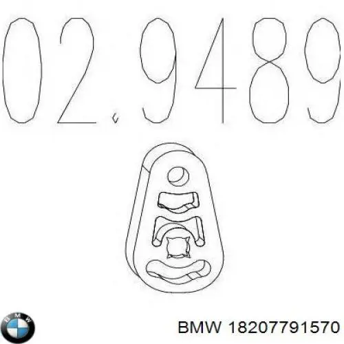 Compre 18207791570 BMW Coxim de fixação do silenciador