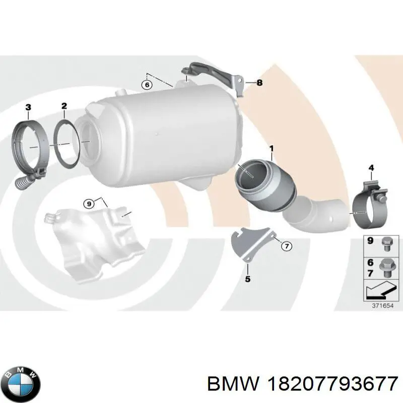 Compre 18207793677 BMW Braçadeira de união de tubo coletor de escape