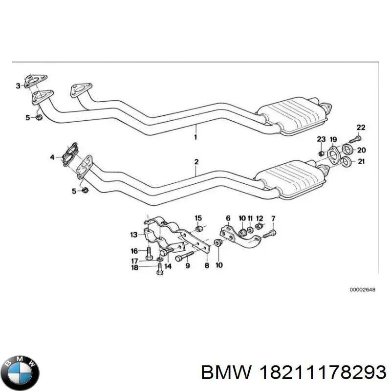 18211178293 BMW Braçadeira de silenciador dianteira