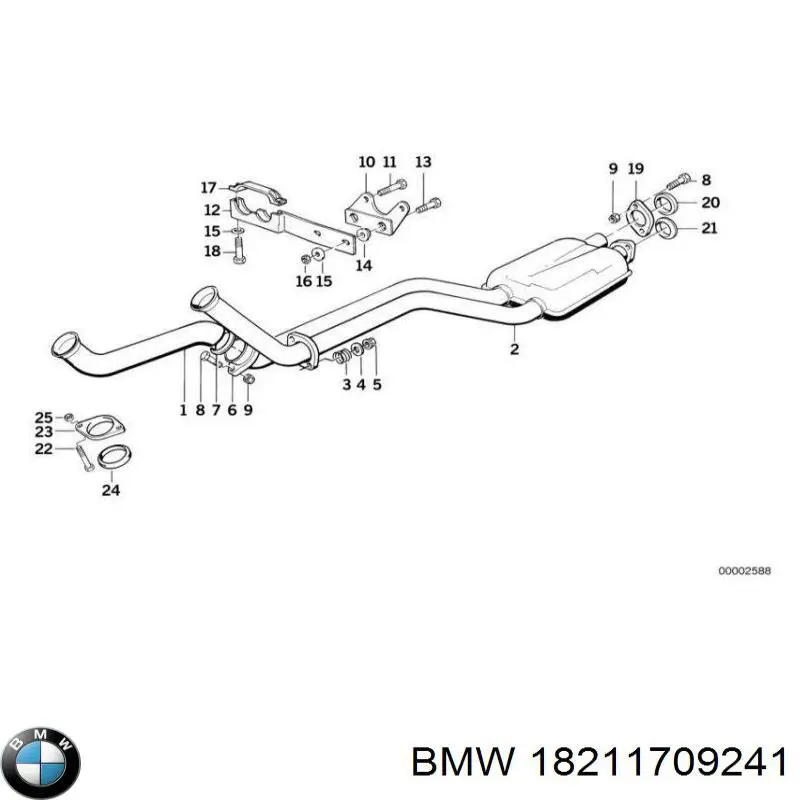 18211709241 BMW Consola do pára-choque dianteiro