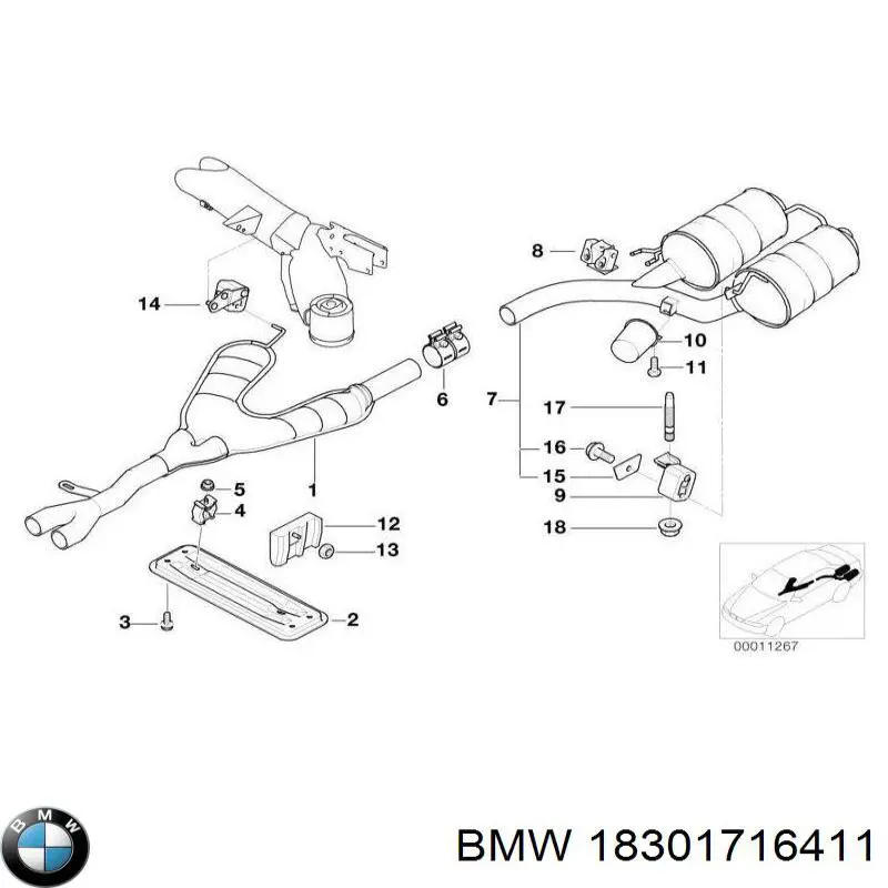  BMW 18301716411 preço, a partir de 91,07 USD