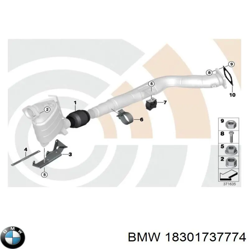 Porca de tubo coletor de escape BMW 18301737774 preço, a partir de 1,99 USD
