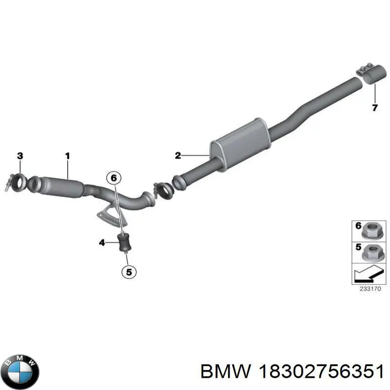 Braçadeira de união de tubo coletor de escape BMW 18302756351 preço, a partir de 26,48 USD