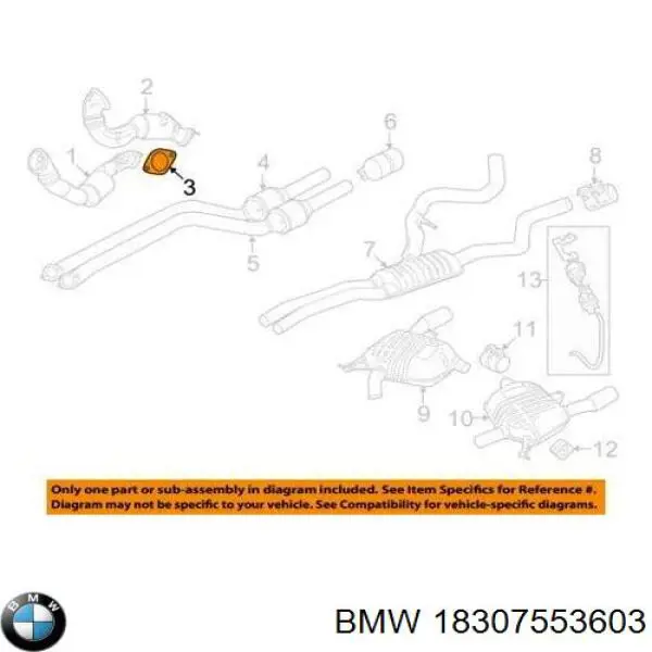 Vedante de catalisador (de neutralizador catalítico) BMW 18307553603 preço, a partir de 8,51 USD