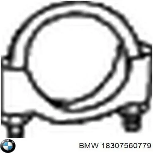 Compre 18307560779 BMW Braçadeira de silenciador dianteira