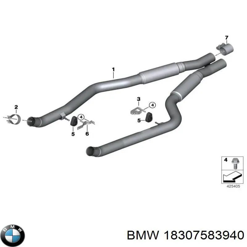 Braçadeira do silenciador traseira BMW 18307583940 preço, a partir de 42,71 USD