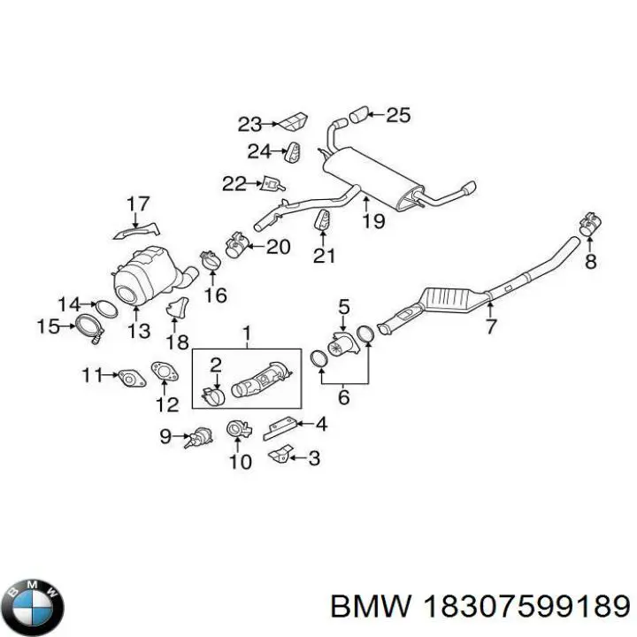 Bocal para o silenciador BMW 18307599189 preço, a partir de 98,18 USD