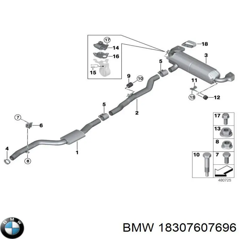  BMW 18307607696 preço, a partir de 86,50 USD