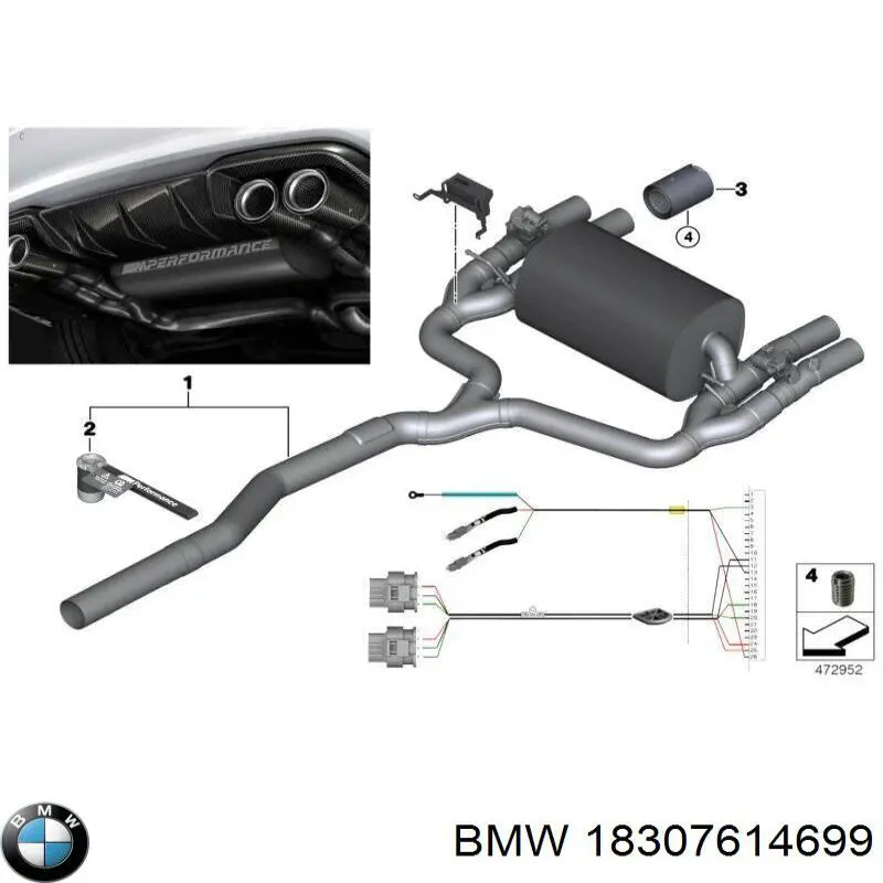 Braçadeira do silenciador traseira BMW 18307614699 preço, a partir de 50,61 USD