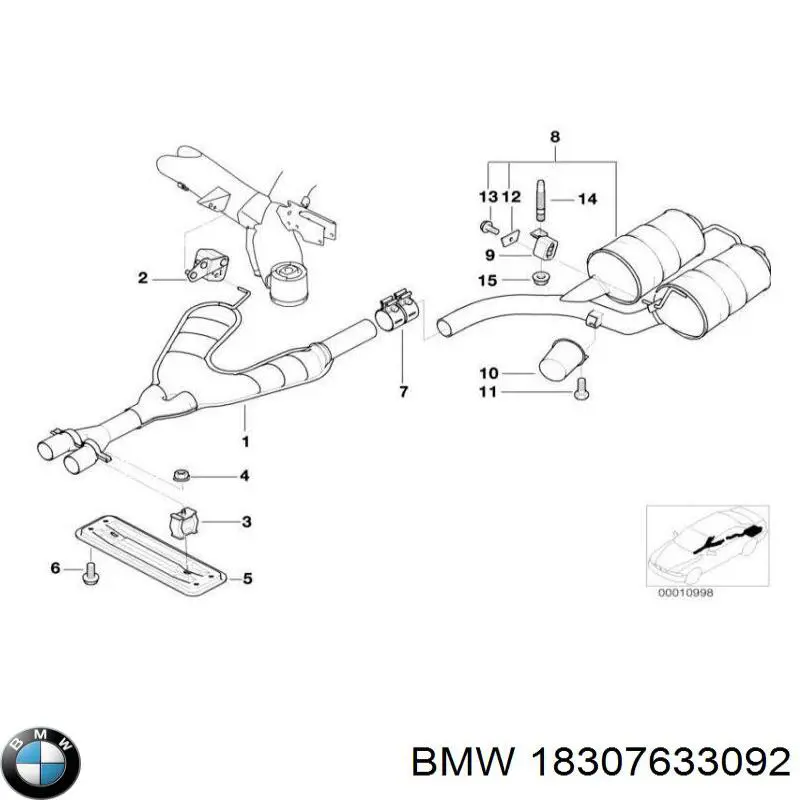 Coxim de fixação do silenciador BMW 18307633092 preço, a partir de 42,59 USD