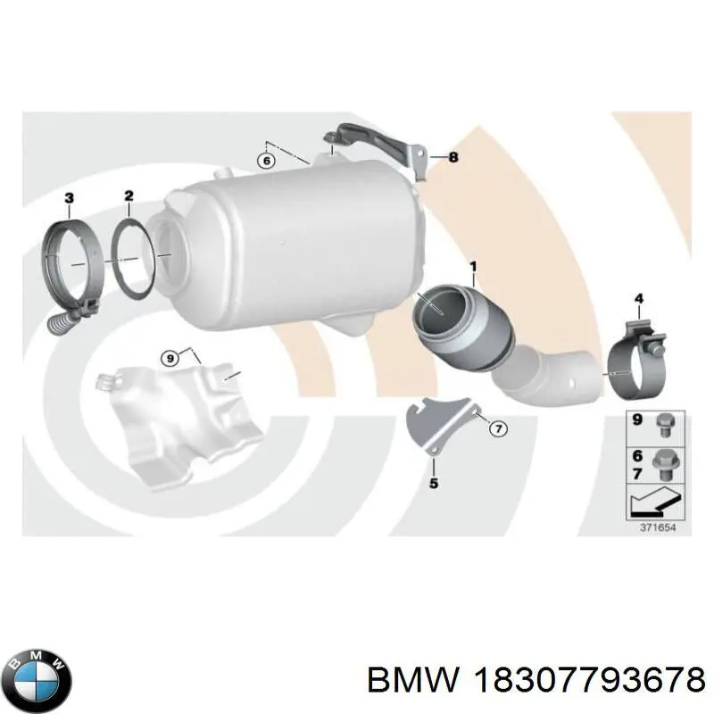 Compre 18307793678 BMW Anel de tubo de admissão do silenciador