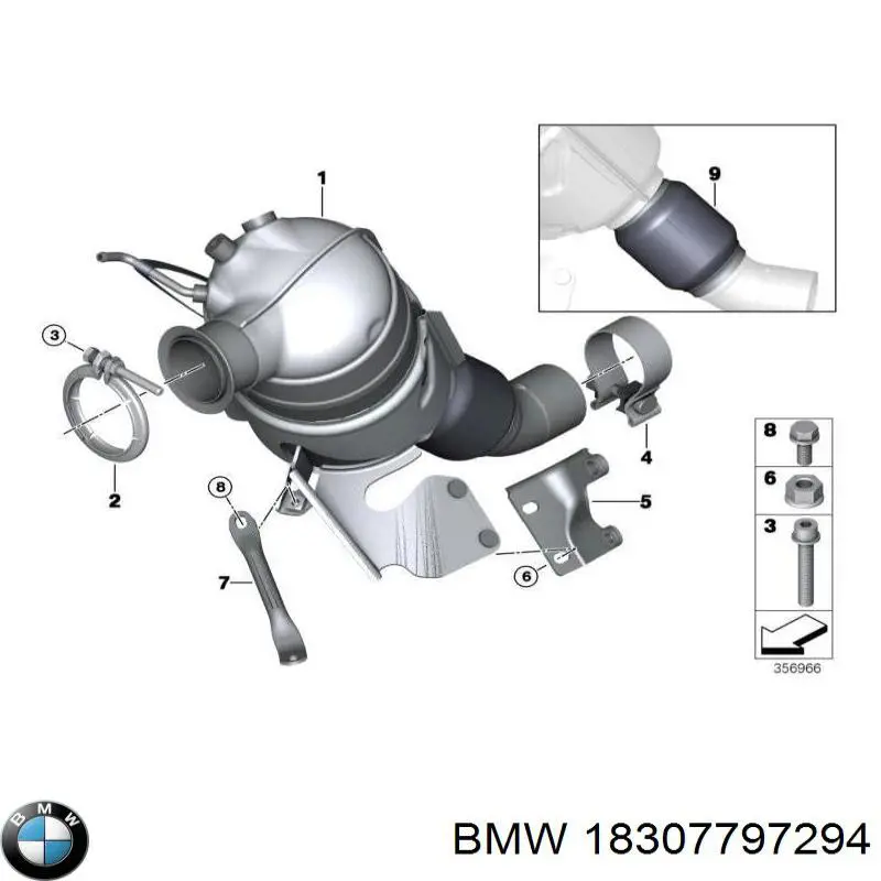 18307797294 BMW Convertidor - catalisador