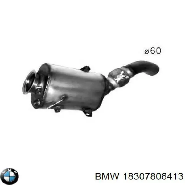 18307806413 BMW Filtro de partículas do sistema dos gases de escape