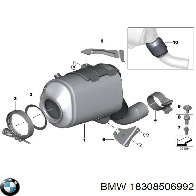 Braçadeira de silenciador dianteira BMW 18308506992 preço, a partir de 22,98 USD