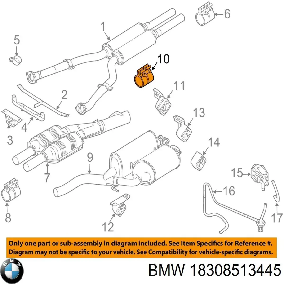  BMW 18308513445 preço, a partir de 153,33 USD