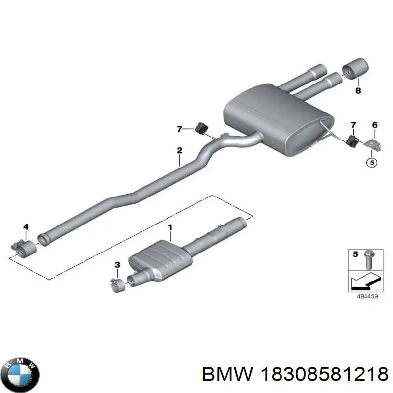 Braçadeira do silenciador traseira BMW 18308581218 preço, a partir de 42,19 USD