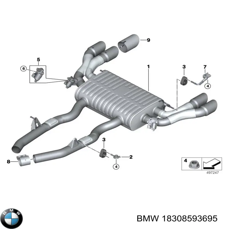 Consola de tubo de admissão do silenciador BMW 18308593695 preço, a partir de 32,34 USD