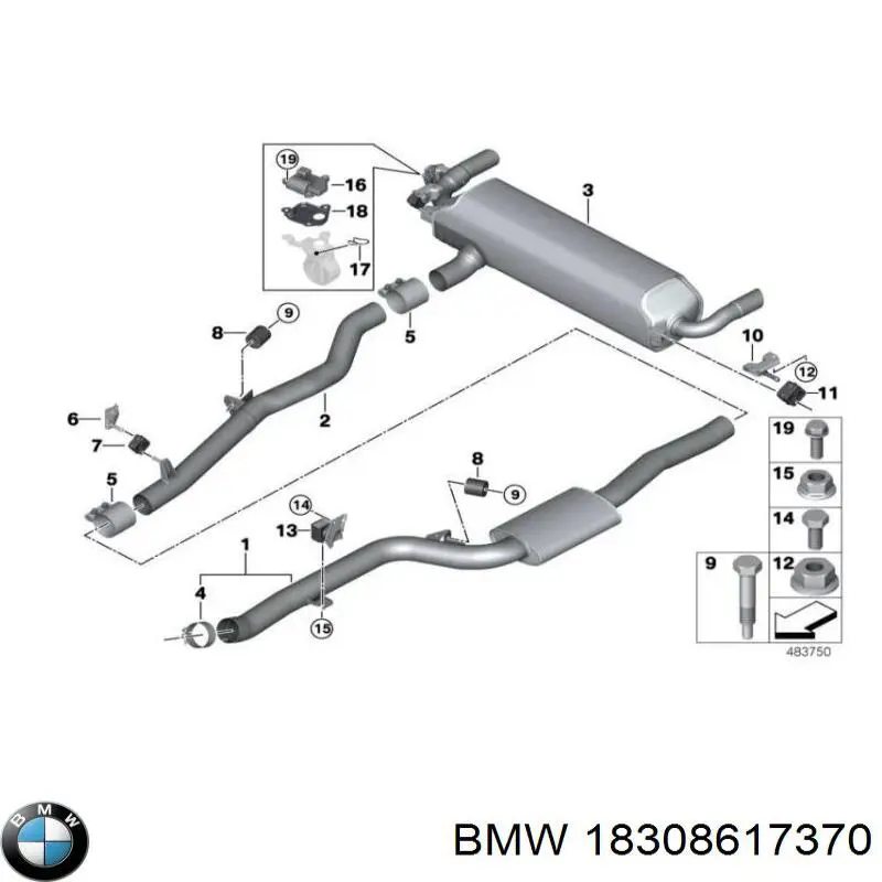 Consola de tubo de admissão do silenciador BMW 18308617370 preço, a partir de 31,44 USD