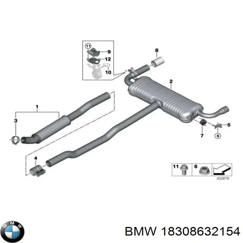 18308632154 BMW Motor de comporta de recirculação de ar