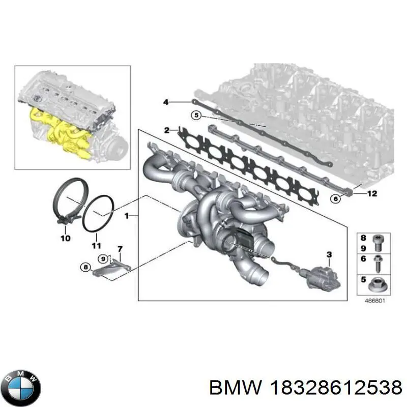 18328612538 BMW Vedante dianteiro de filtro de partículas diesel