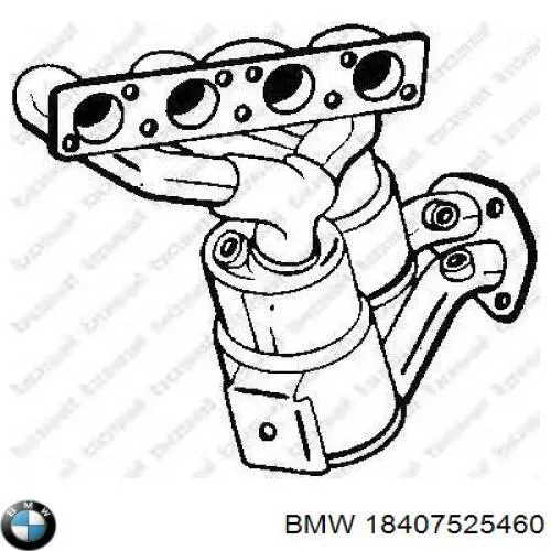 Convertidor - catalisador BMW 18407525460 preço, a partir de 587,91 USD