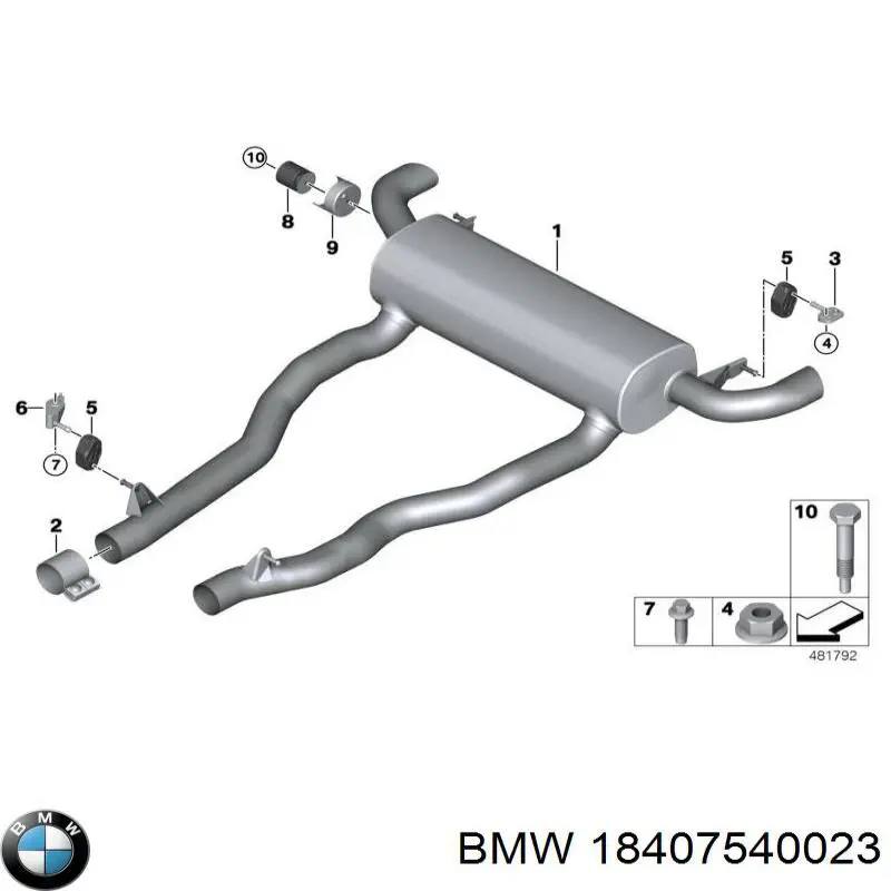 18407540023 BMW Vedante de adaptador do filtro de óleo