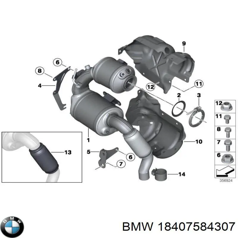  BMW 18407584307 preço, a partir de 139,46 USD
