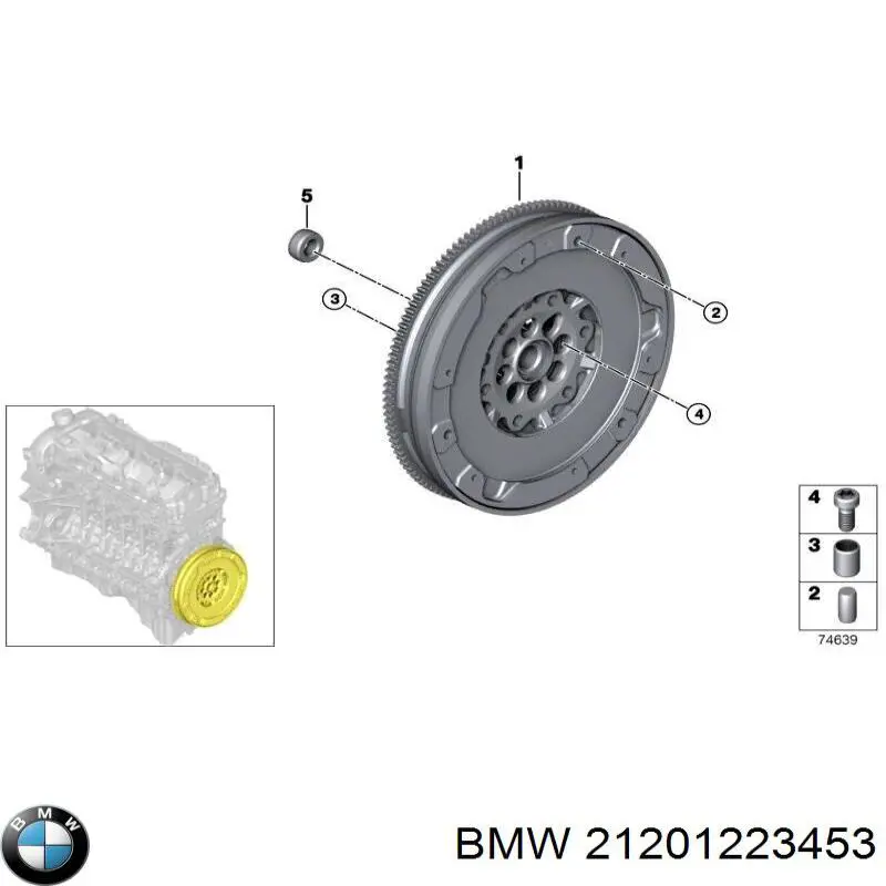 Volante de motor BMW 21201223453 preço, a partir de 729,38 USD