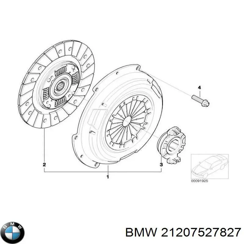 Compre 21207527827 BMW Disco de embraiagem