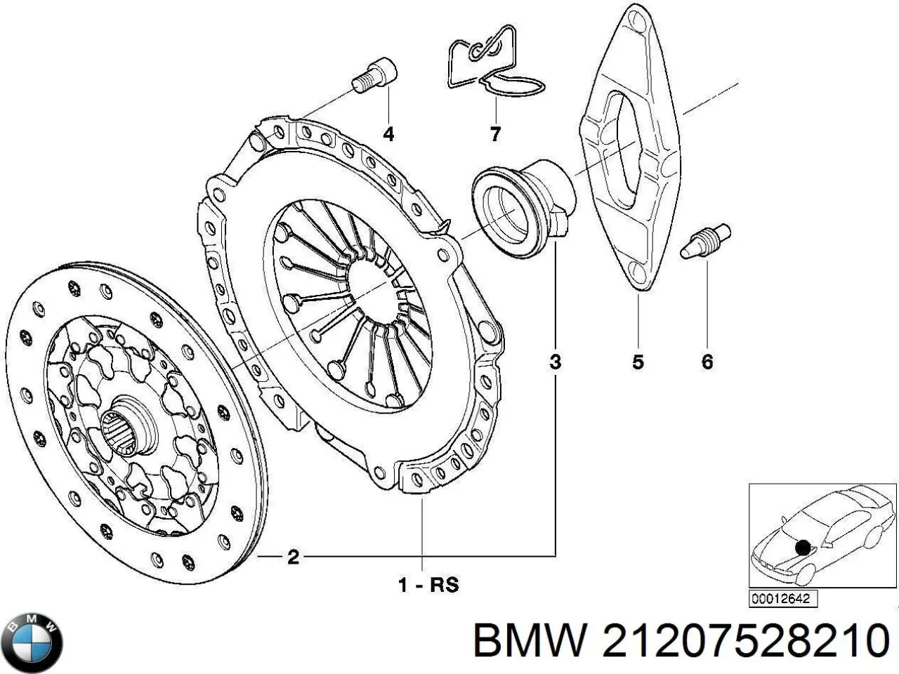 Compre 21207528210 BMW Kit de embraiagem (3 peças)