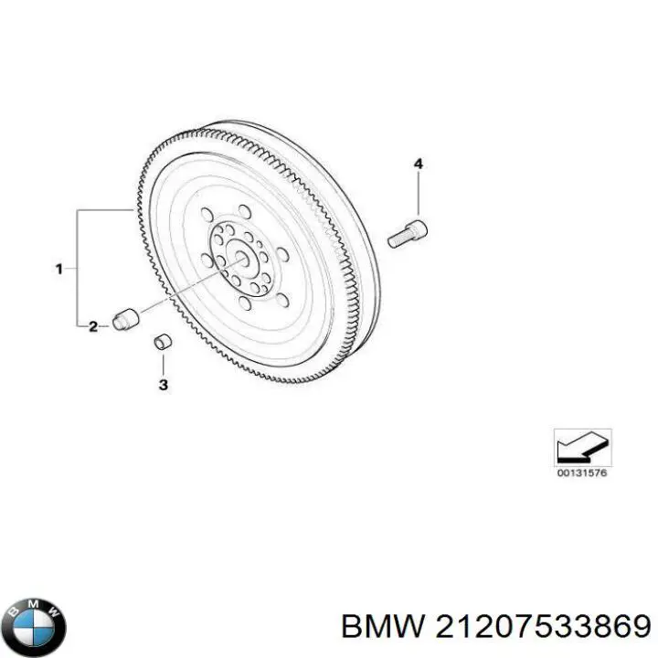 Compre 21207533869 BMW Volante de motor
