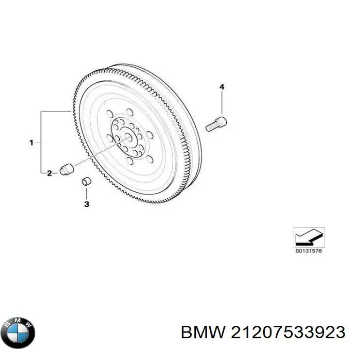 21207533923 BMW Volante de motor