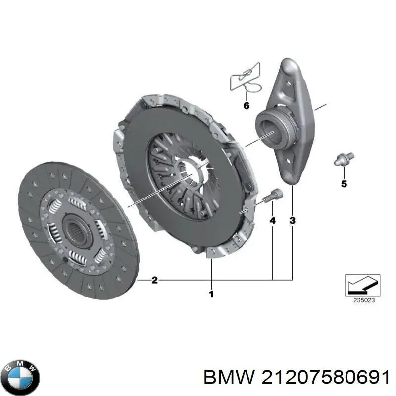 21207580691 BMW Kit de embraiagem (3 peças)