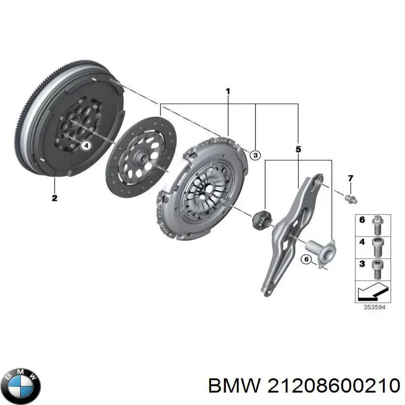Volante de motor 21208600210 BMW