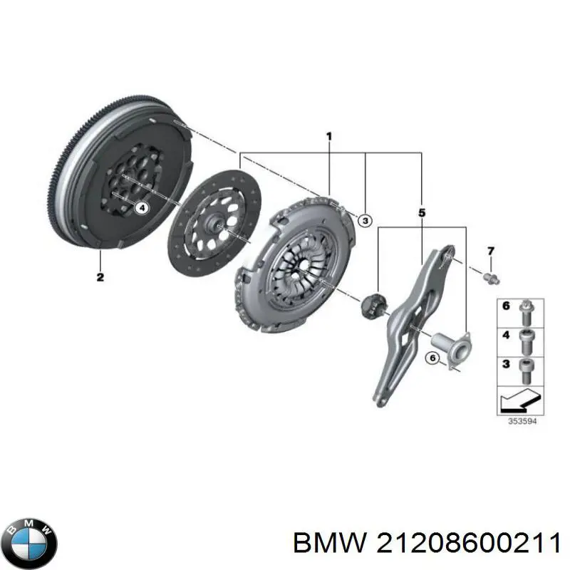 21208600211 BMW Volante de motor