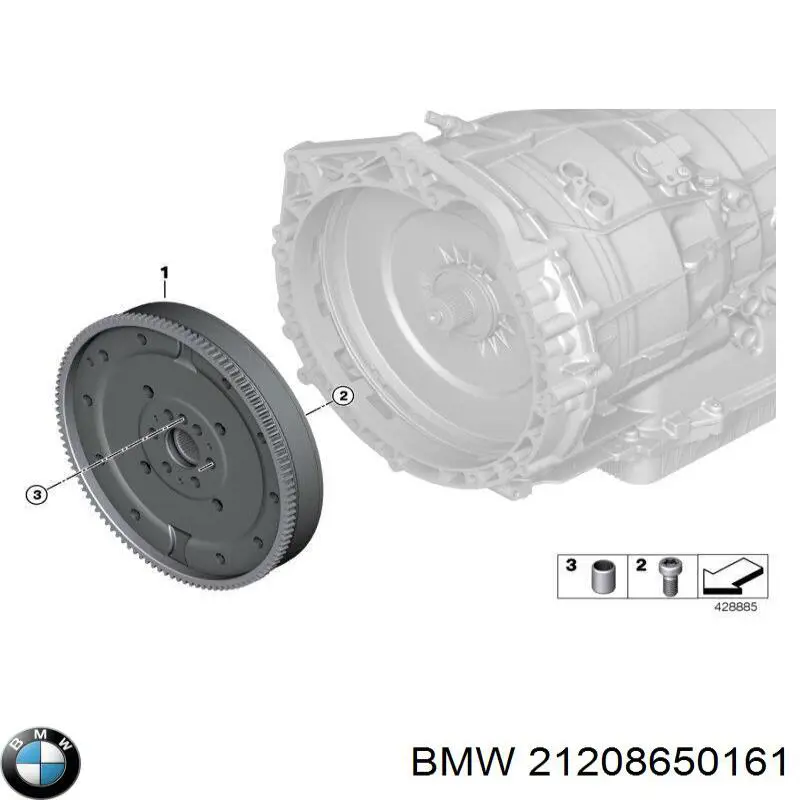 21208650161 BMW Volante de motor
