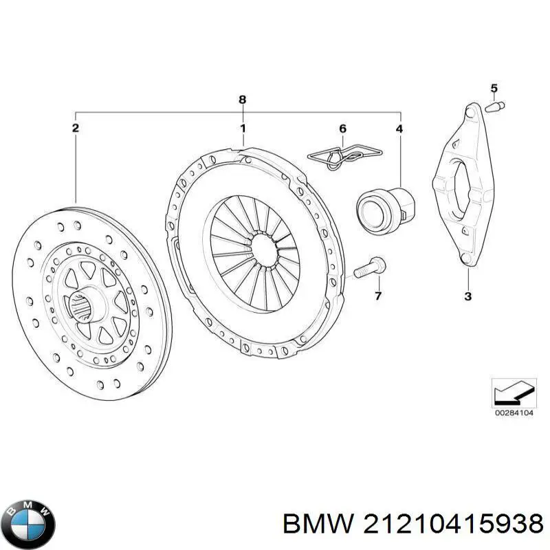Kit de embraiagem (3 peças) BMW 21210415938 preço, a partir de 218,86 USD