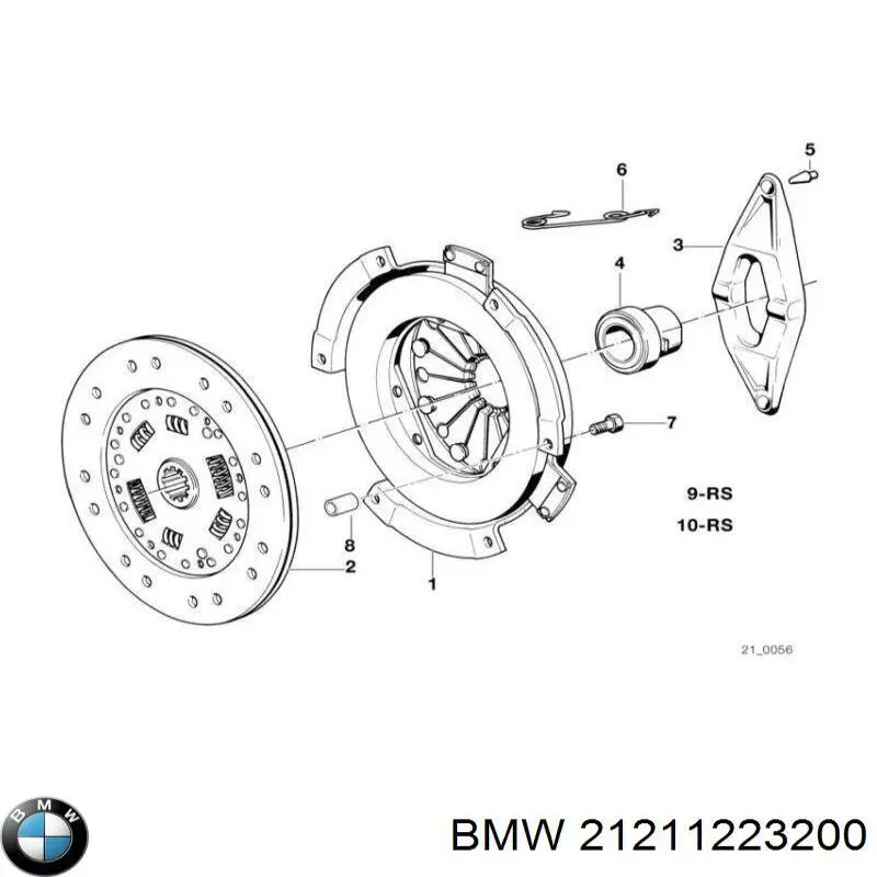 Compre 21211223200 BMW Disco de embraiagem