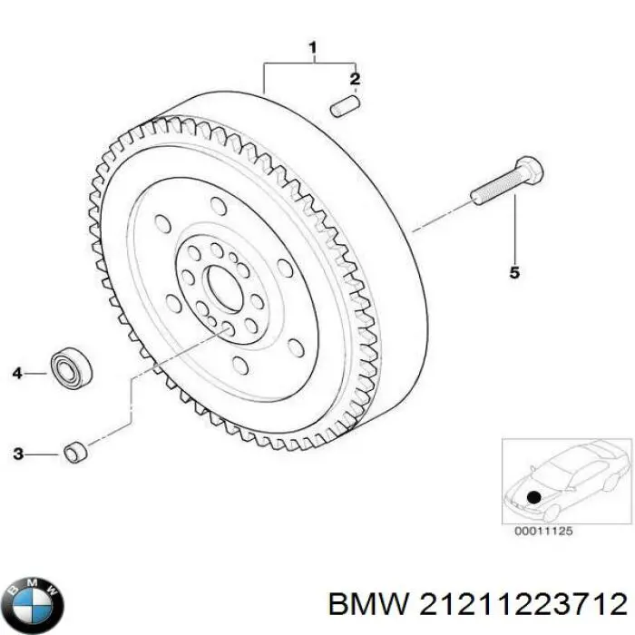21211223712 BMW Volante de motor