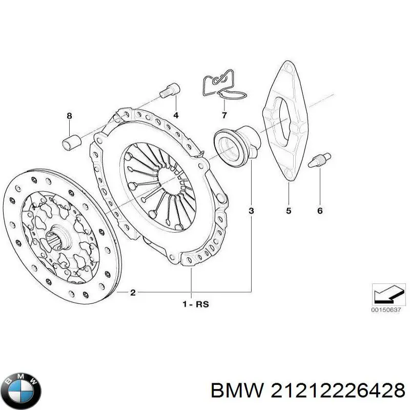 Kit de embraiagem (3 peças) BMW 21212226428 preço, a partir de 250,95 USD