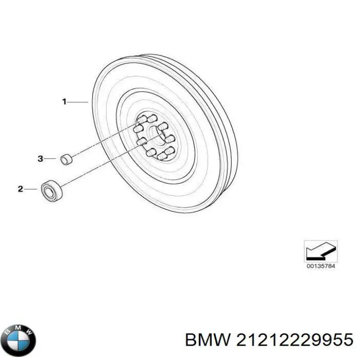 21212229955 BMW Volante de motor