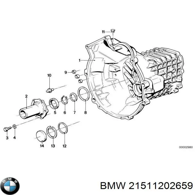 21511202659 BMW Eixo de forquilha de embraiagem