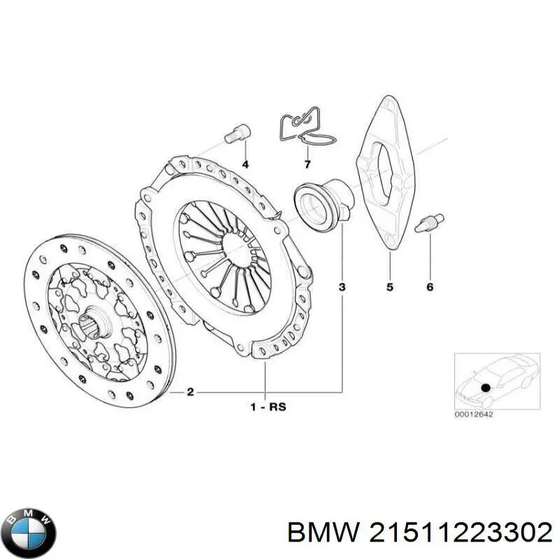 21511223302 BMW Forquilha de embraiagem